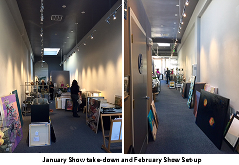 January off the walls and February lined up and waiting.